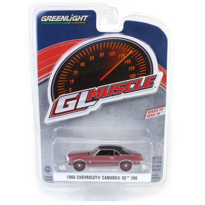 1/64 1968 Chevrolet Camaro SS 396, Cordova Maroon, GreenLight Muscle Series 29