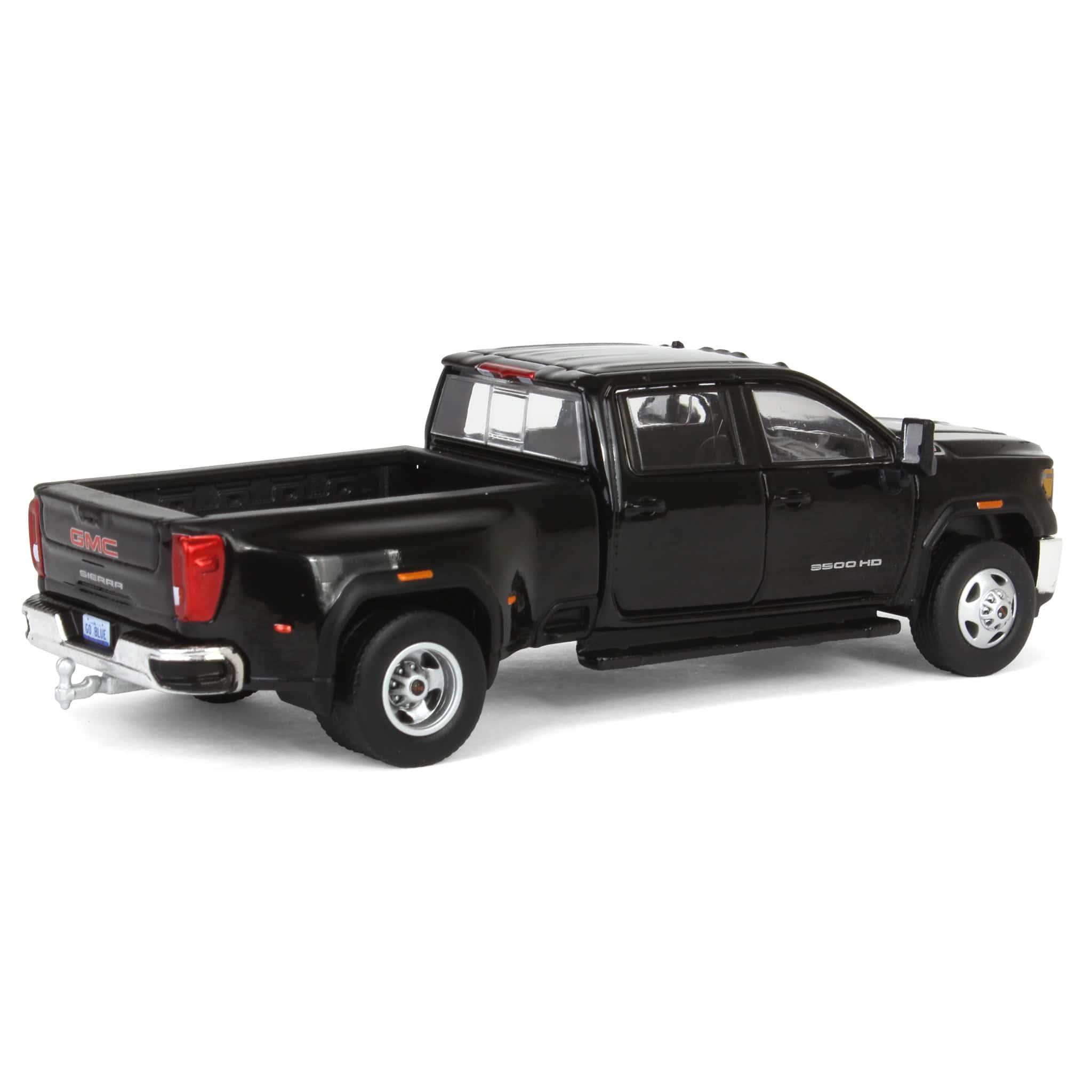 1/64 2022 GMC Sierra 3500HD Pro Dually, Onyx Black, Karson Diecast