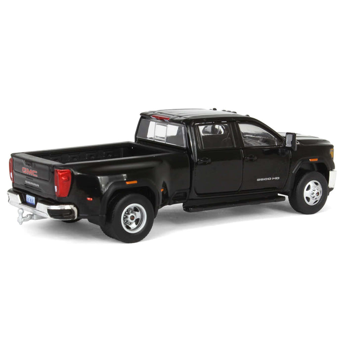 1/64 2022 GMC Sierra 3500HD Pro Dually, Onyx Black, Karson Diecast Exclusive