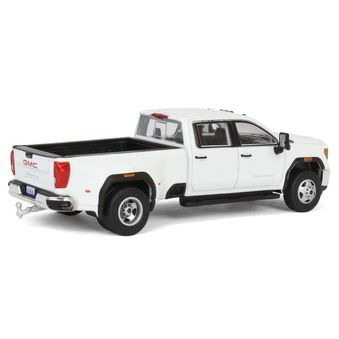 1/64 2022 GMC Sierra 3500HD Pro Dually, Summit White, Karson Diecast Exclusive