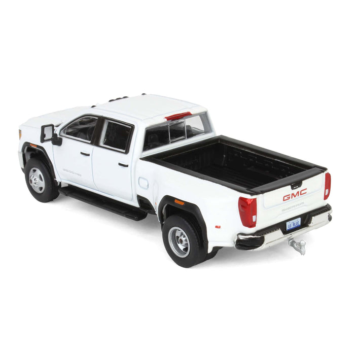 1/64 2022 GMC Sierra 3500HD Pro Dually, Summit White, Karson Diecast Exclusive