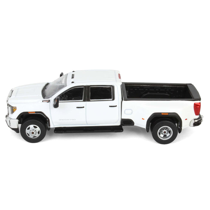 1/64 2022 GMC Sierra 3500HD Pro Dually, Summit White, Karson Diecast Exclusive