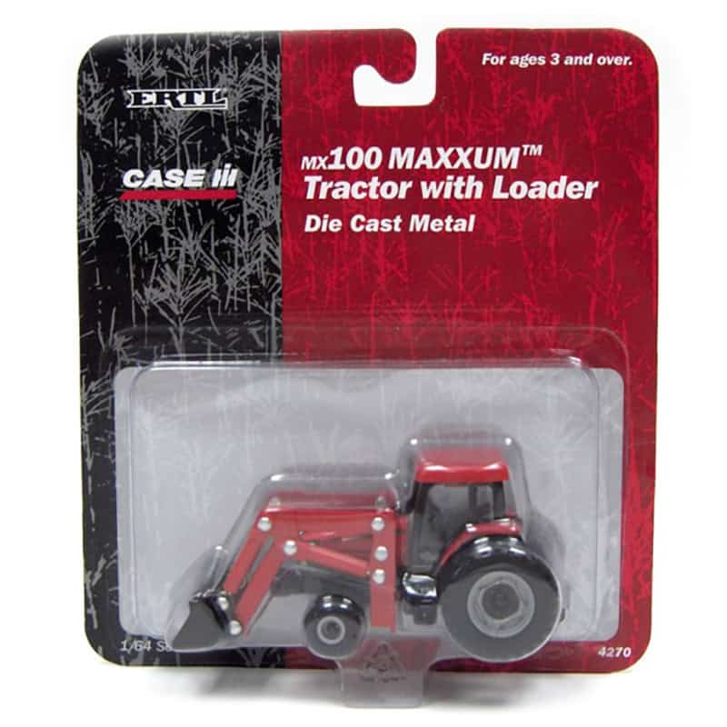 1/64 Case IH MX100 Maxxum Tractor with Loader by ERTL