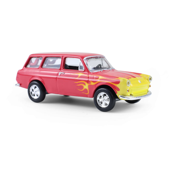 1/64 1963 Volkswagen Type 3 Panel Van, Flames, Club Vee-Dub Series 21