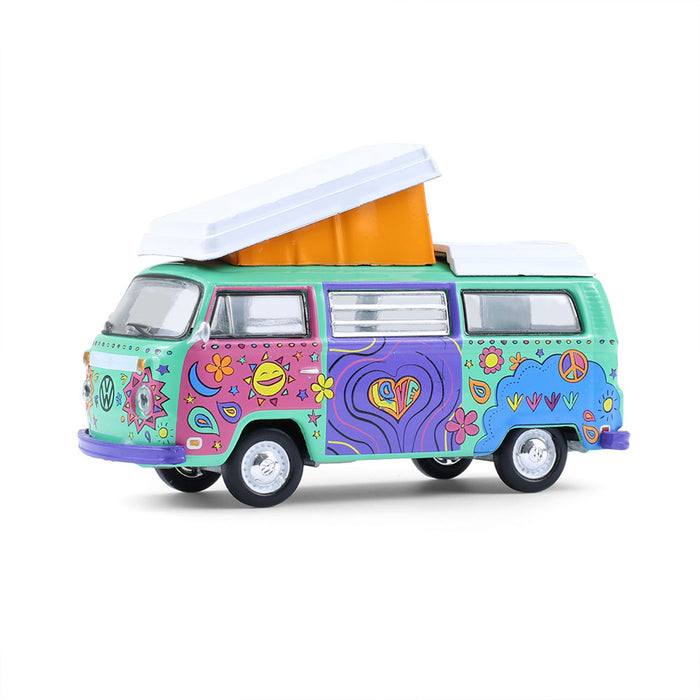 1/64 1973 Volkswagen Type 2 Westfalia Campmobile, Music Festival Van, Club Vee-Dub Series 21