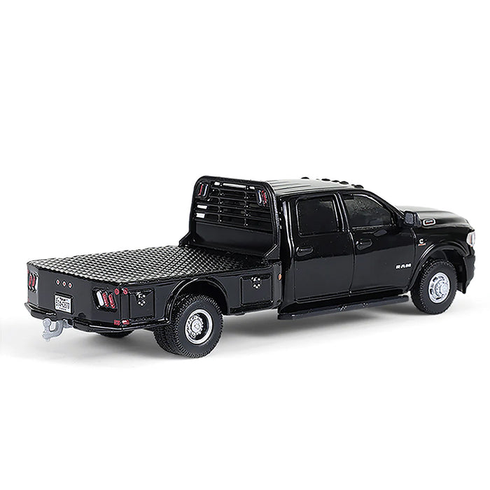 1/64 2023 Ram 3500 Dually Flatbed, Black, Dually Drivers Series 16