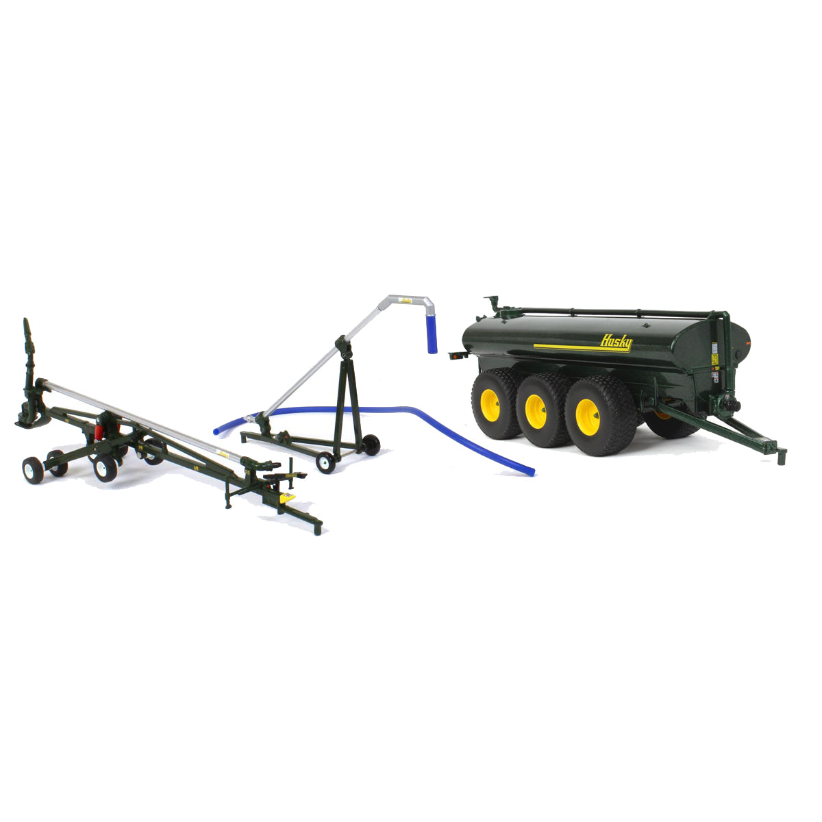 1/64 Husky 3 Piece Set with Tank Spreader, Pipe Cart