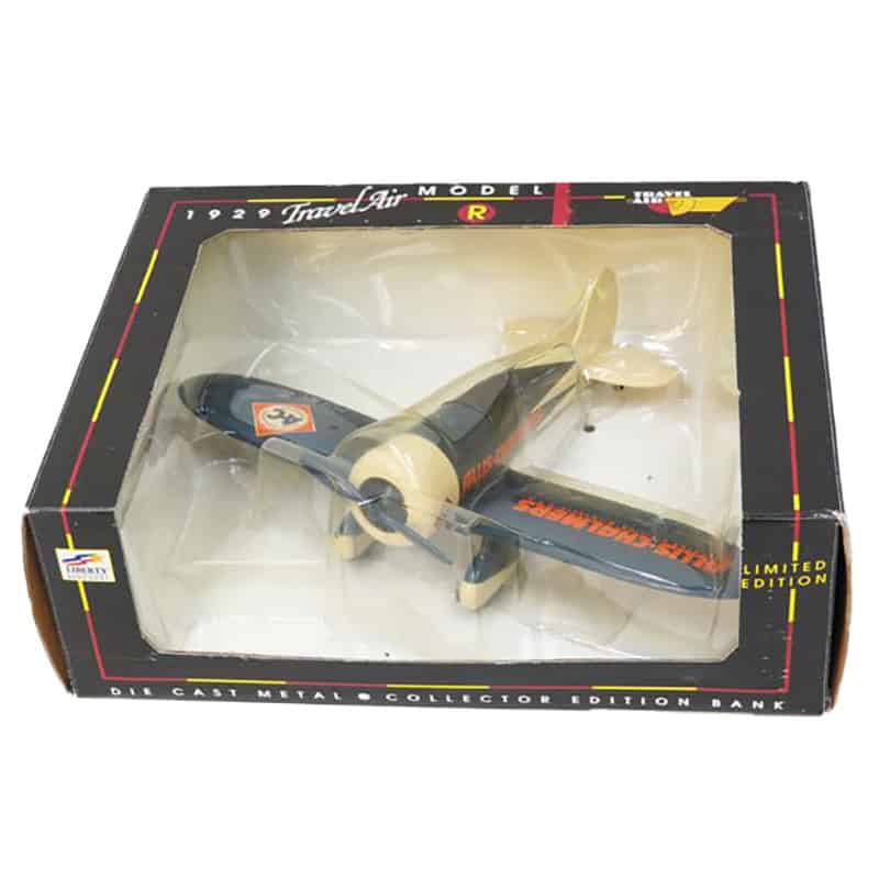 1929 Travel Air Model R Diecast Plane Bank, Allis Chalmers Logos