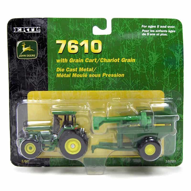 1/64 John Deere 7610 Tractor with Grain Cart by ERTL