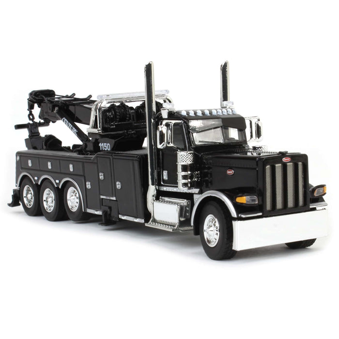 1/64 Black Peterbilt 389 with Century 1150 Rotator Wrecker, DCP by First Gear