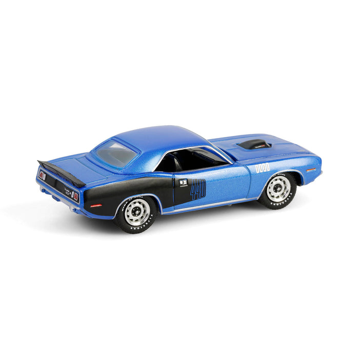 1/64 1971 Plymouth 'Cuda 440 6bbl Shaker, B5 Blue, 'Cuda 60th Anniversary, Anniversary Collection Series 17