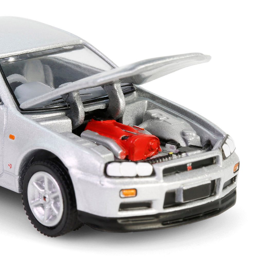 1/64 1999 Nissan Skyline V-Spec R34, Sonic Silver, 25th