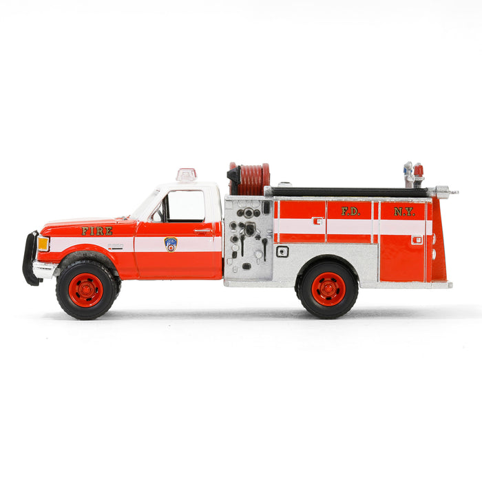 1/64 1987 Ford F-350 Mini Pumper Fire Truck, FDNY, Hobby Exclusive