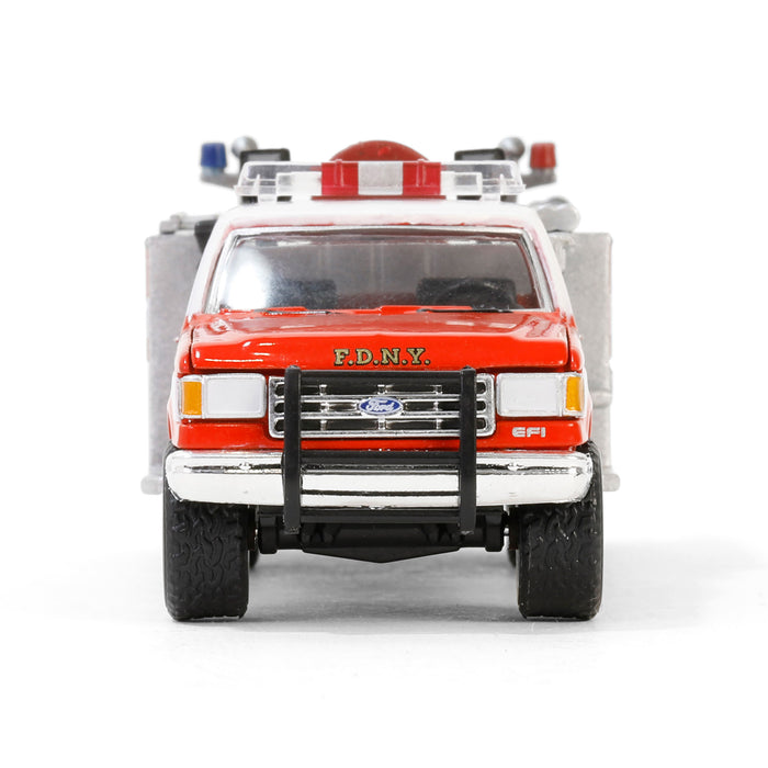 1/64 1987 Ford F-350 Mini Pumper Fire Truck, FDNY, Hobby Exclusive