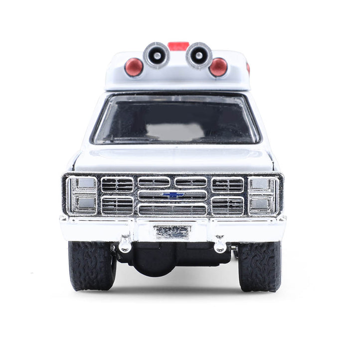 1/64 1983 Chevrolet Suburban K20 Custom Deluxe Ambulance, Plain White, Hobby Exclusive