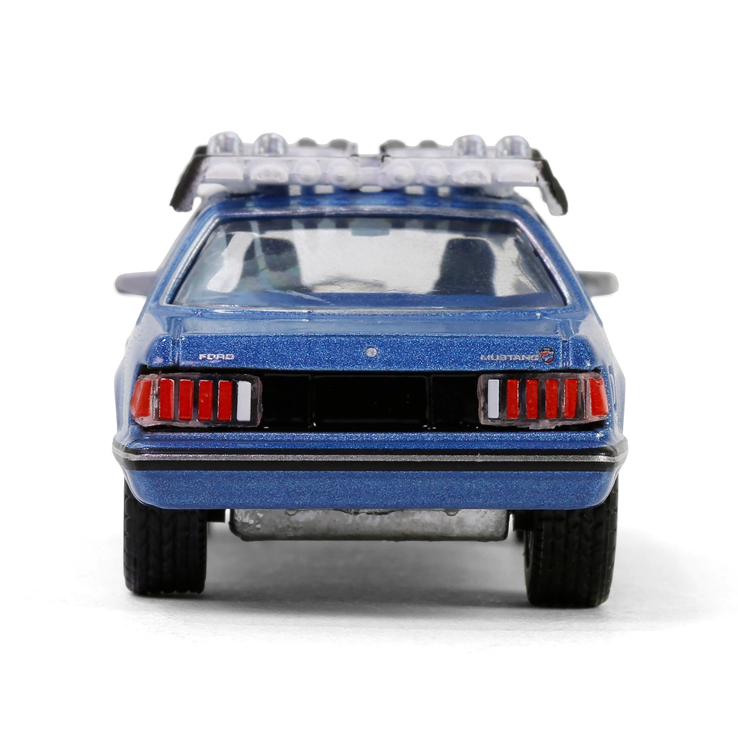 1/64 1981 Ford Mustang Ghia Coupe with Ski Roof Rack, Medium Blue