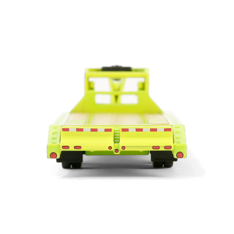 1/64 Lime Green Gooseneck Trailer, GreenLight Collectibles Hobby Exclusive