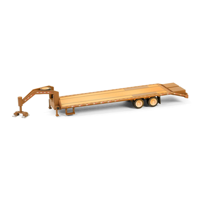 1/64 Weathered Gooseneck Trailer with Red & White Conspicuity Stripes, Hobby Exclusive