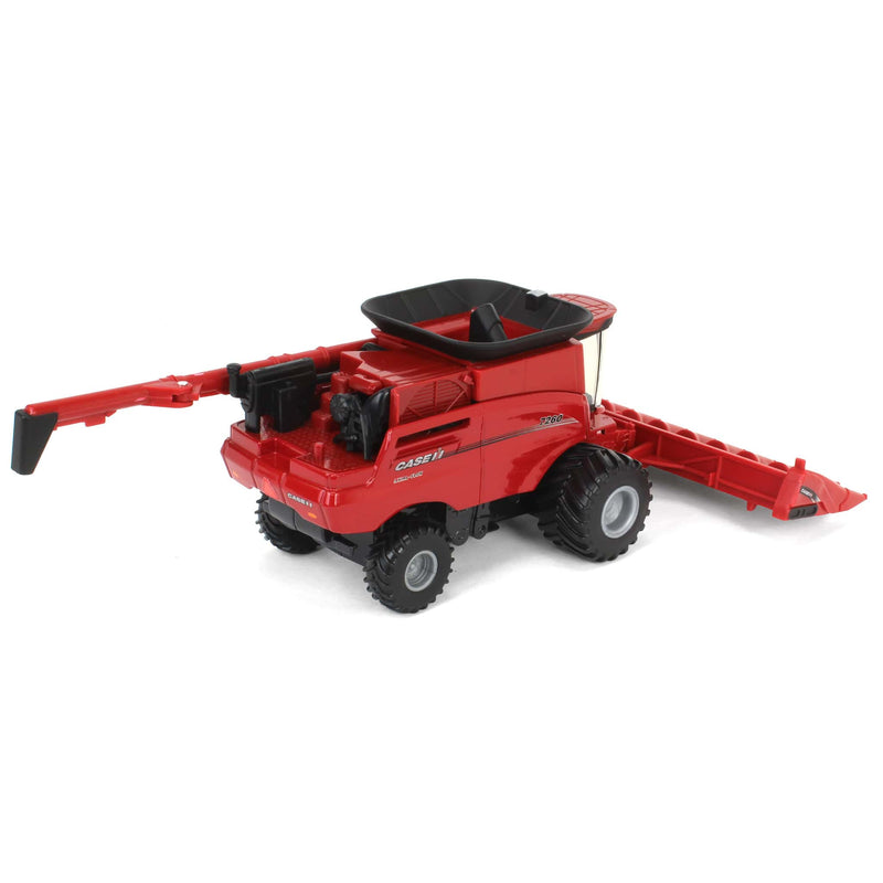 1/64 Case IH Axial-Flow 7260 Combine with Wide Singles, Corn Head & Grain Head by ERTL