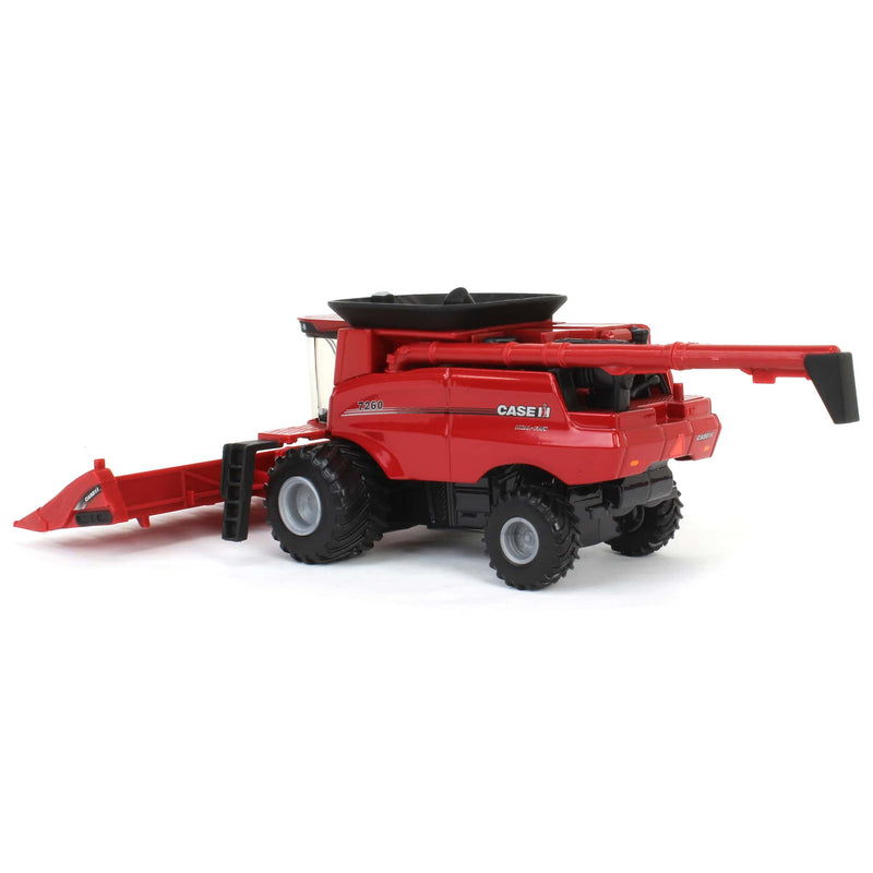 1/64 Case IH Axial-Flow 7260 Combine with Wide Singles, Corn Head & Grain Head by ERTL