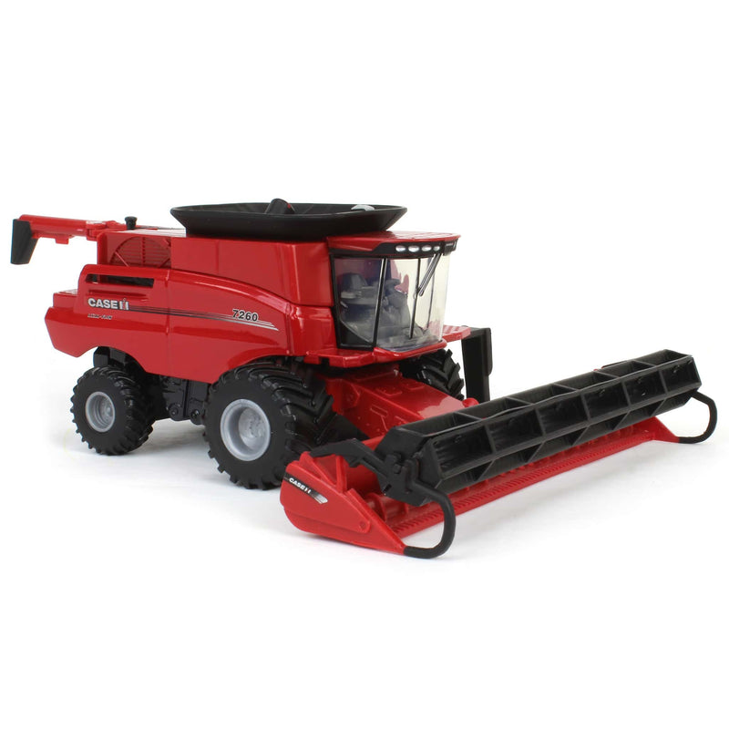 1/64 Case IH Axial-Flow 7260 Combine with Wide Singles, Corn Head & Grain Head by ERTL