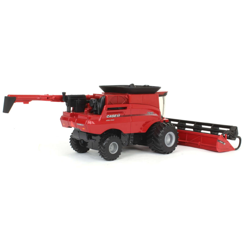 1/64 Case IH Axial-Flow 7260 Combine with Wide Singles, Corn Head & Grain Head by ERTL