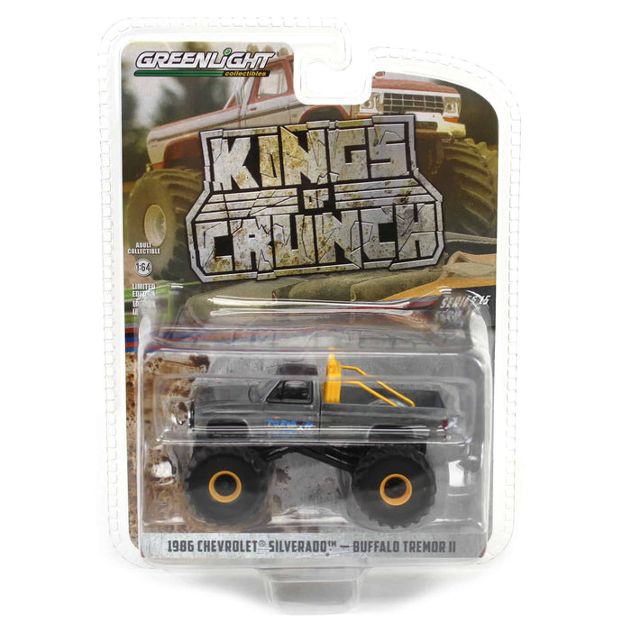 Raw Chase Unit ~ 1/64 1986 Chevy Silverado, Buffalo Tremor II, Kings of Crunch Series 15