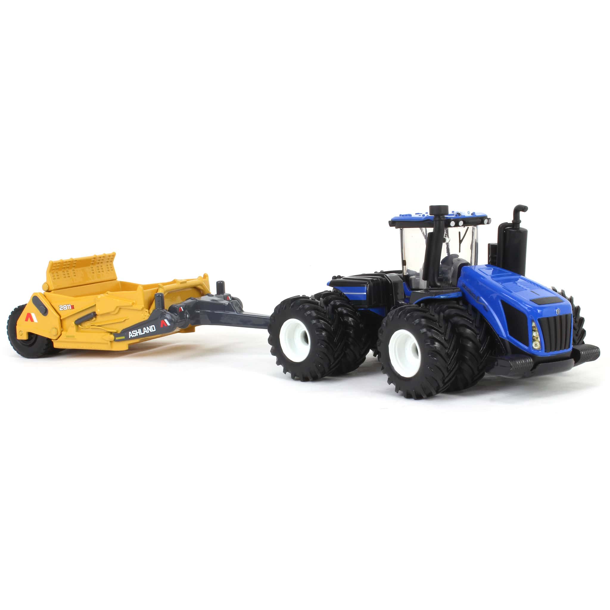 1/64 New Holland T9.700 Tractor with Ashland 2811E Scraper by ERTL