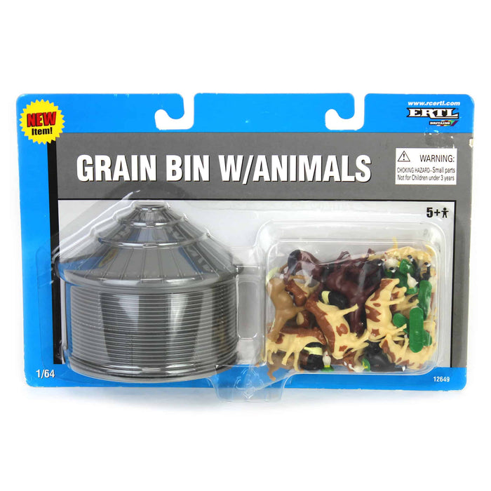 1/64 ERTL Grain Bin w/ Animals