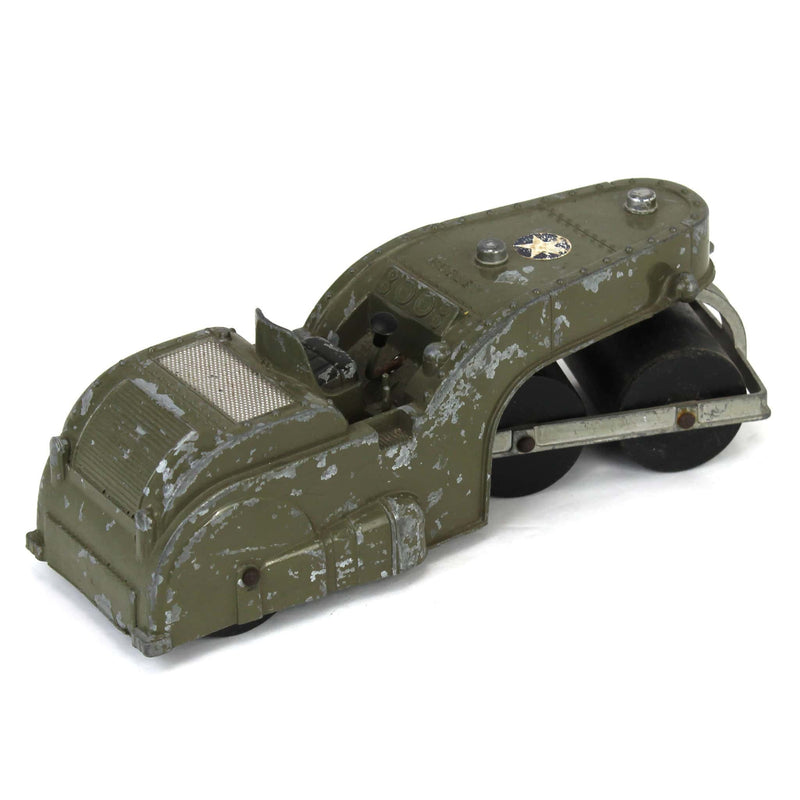 (B&D) Hubley #58 Military Steam Roller - Damaged Items, No Box