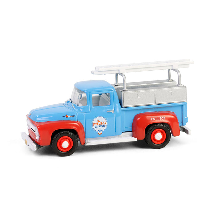 1/64 1956 Ford F-100 with Tool Boxes & Ladders, Chevron Special Edition Series 1