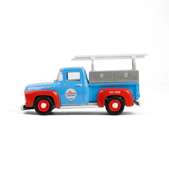 1/64 1956 Ford F-100 with Tool Boxes & Ladders, Chevron Special Edition Series 1