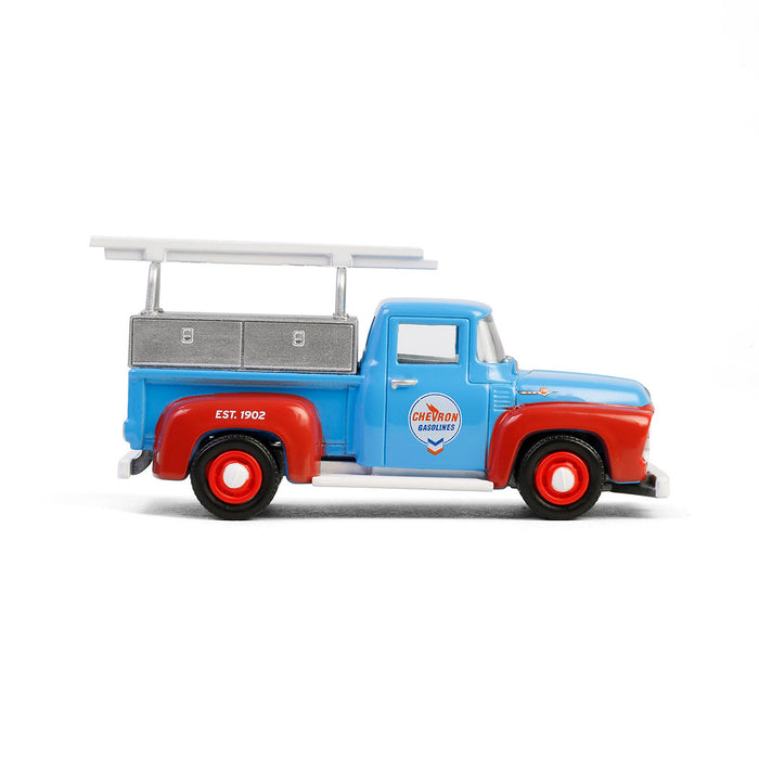 1/64 1956 Ford F-100 with Tool Boxes & Ladders, Chevron Special Edition Series 1