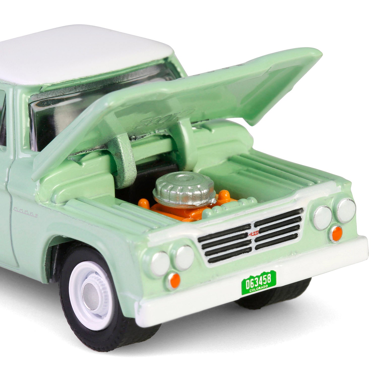 1/64 1964 Dodge D-200 Sweptline, Turf Green & White, Down on the