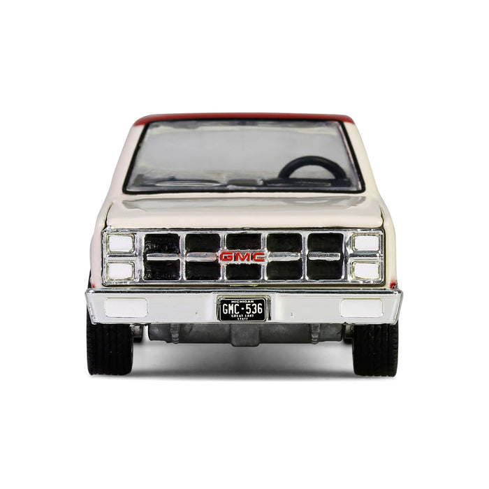 1/64 1981 GMC Sierra Classic K2500, Neutral & Dark Carmine Red Deluxe Two-Tone, Down on the Farm Series 10