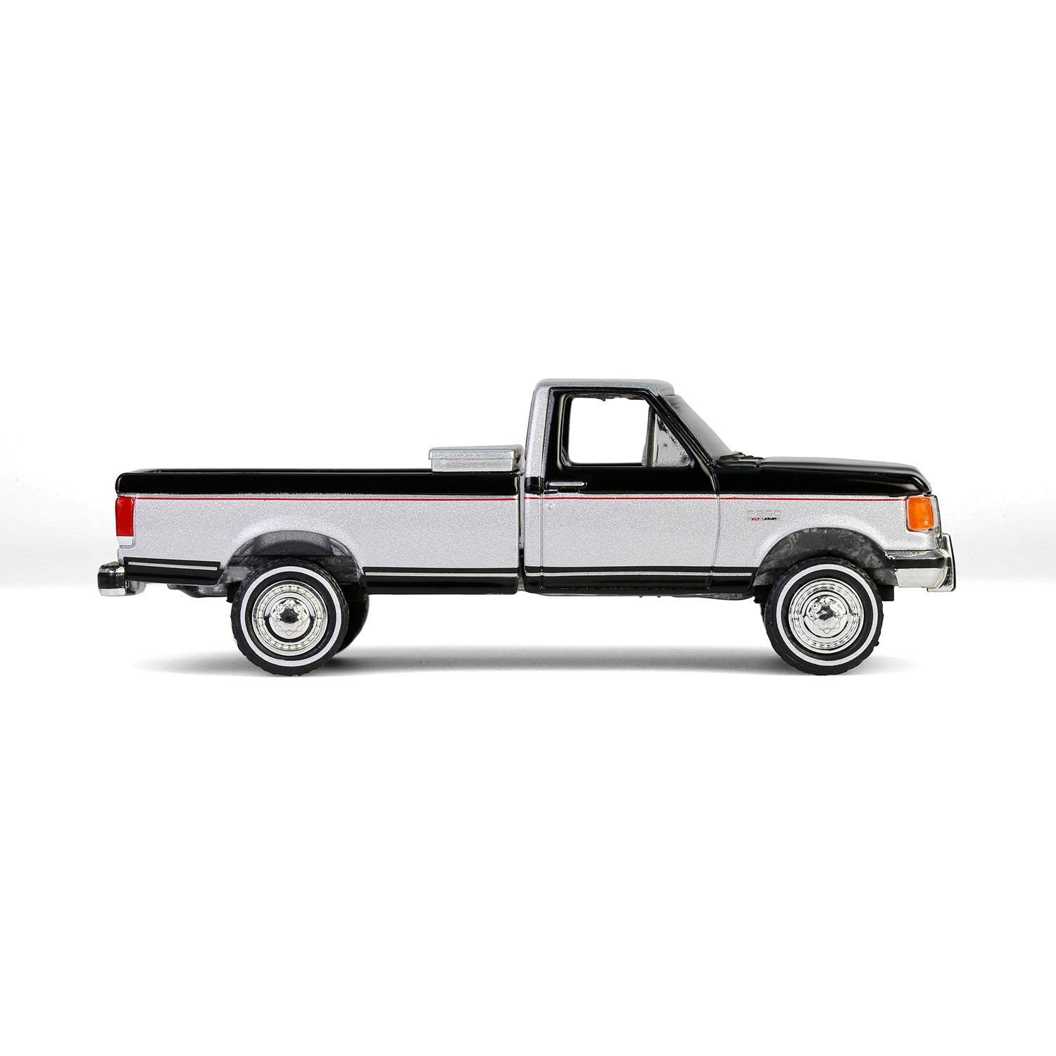 1/64 1990 Ford F-250 with Toolbox, Raven Black & Medium Silver