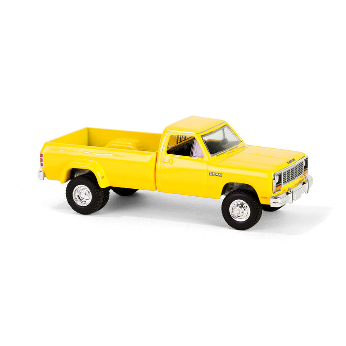 1/64 1982 Dodge Ram D350 Dually, Construction Yellow, Dually Drivers Series 15