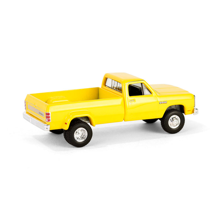 1/64 1982 Dodge Ram D350 Dually, Construction Yellow, Dually Drivers Series 15