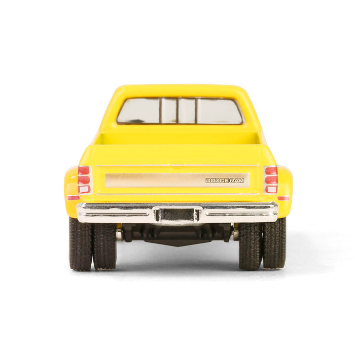 1/64 1982 Dodge Ram D350 Dually, Construction Yellow, Dually Drivers Series 15