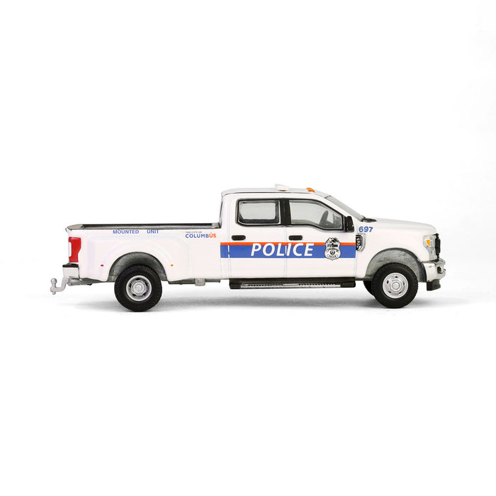 1/64 2019 Ford F-350 XL Dually, Columbus Division of Police Mounted Unit, Dually Drivers Series 15