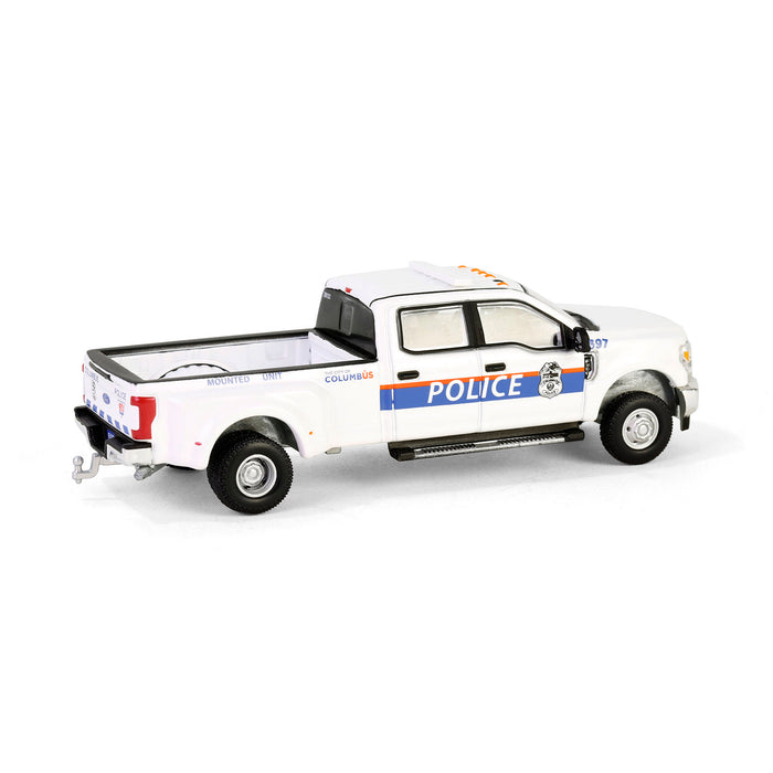 1/64 2019 Ford F-350 XL Dually, Columbus Division of Police Mounted Unit, Dually Drivers Series 15