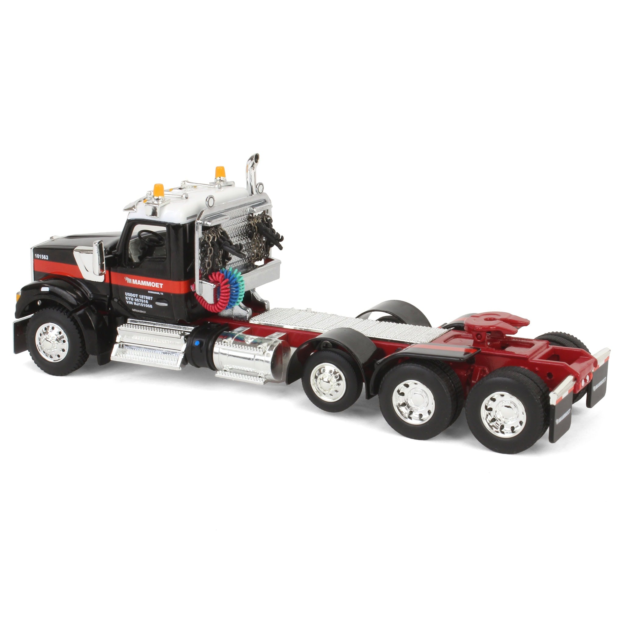 1/64 Kenworth W990 with Tri-axle Fontaine Magnitude Lowboy Trailer
