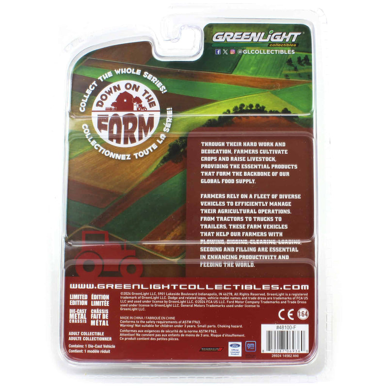 Raw Chase Unit ~ 1/64 Bale Throw Wagon, Light Blue, Down on the Farm Series 10