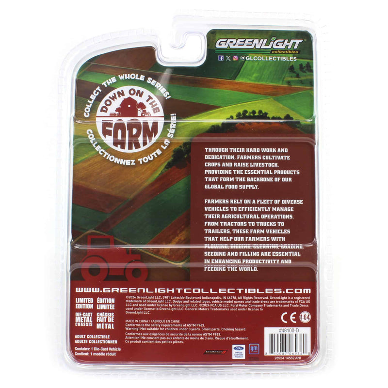 Raw Chase Unit ~ 1/64 1981 GMC Sierra Classic K2500, Neutral & Dark Carmine Red Deluxe Two-Tone, Down on the Farm Series 10