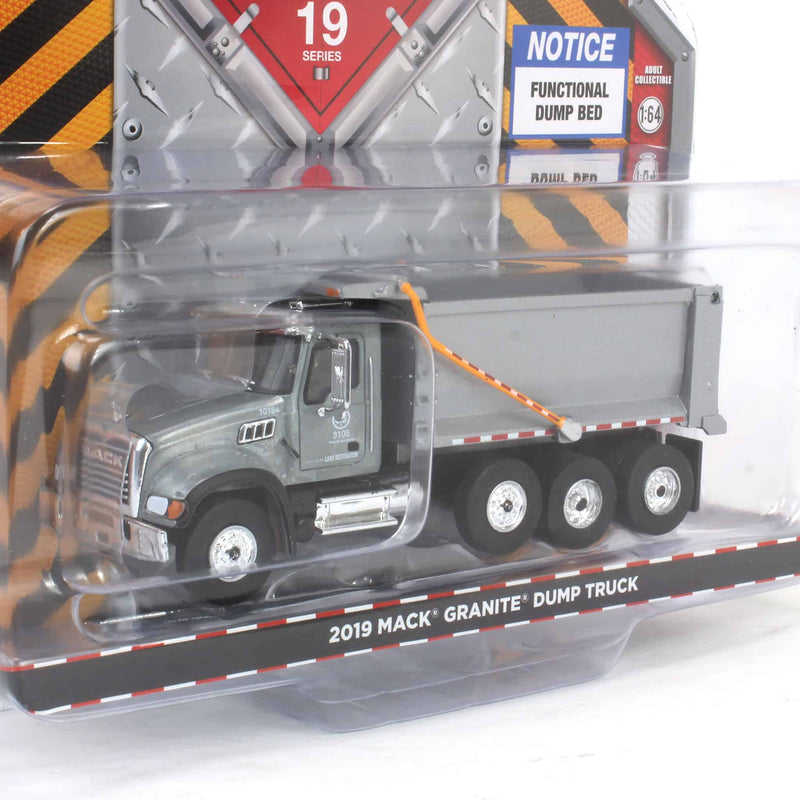 Raw Chase Unit ~ 1/64 2019 Mack Granite Dump Truck, NYC Department of Parks & Recreation, S.D. Trucks Series 19