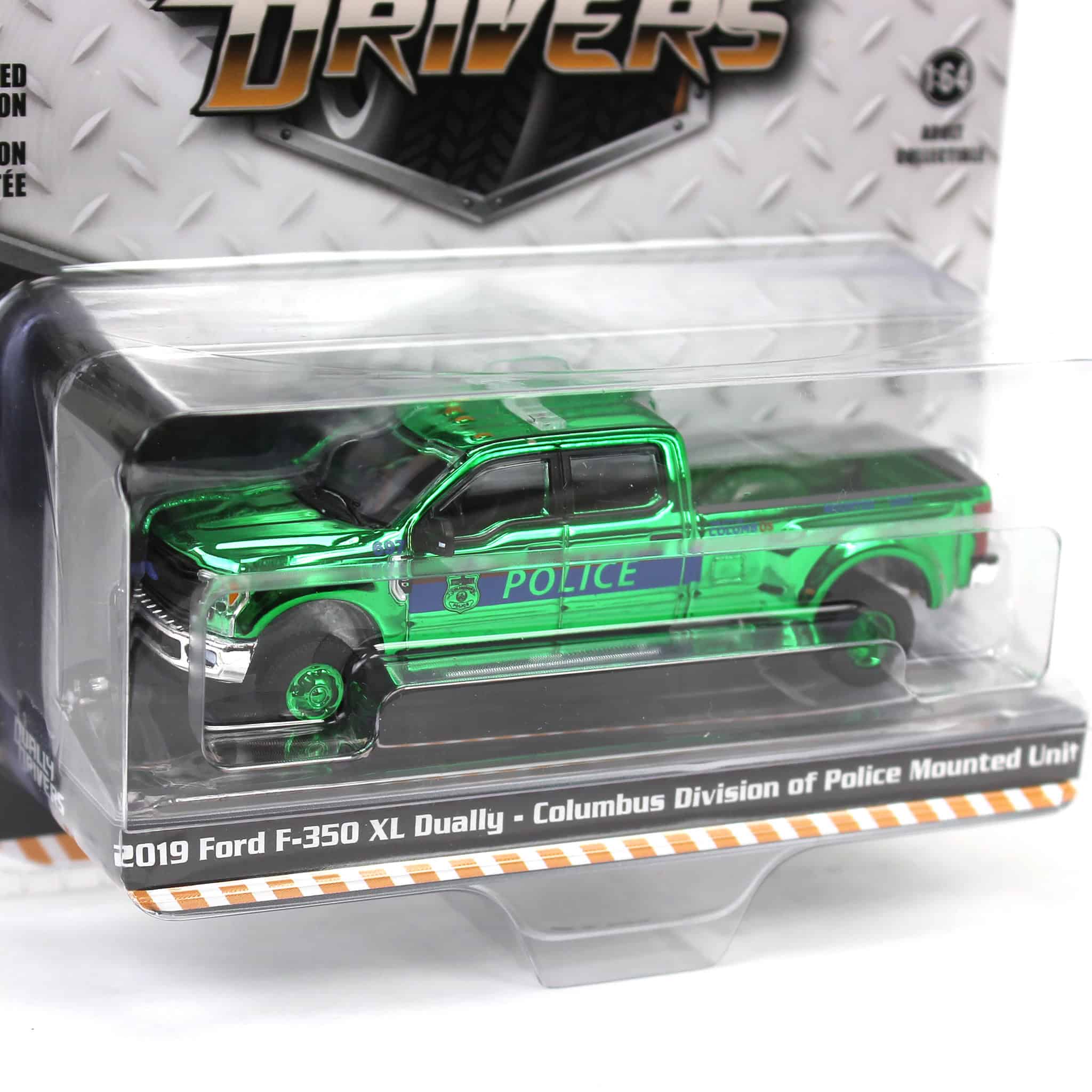 Green Chrome Super Chase ~ 1/64 2019 Ford F-350 XL Dually