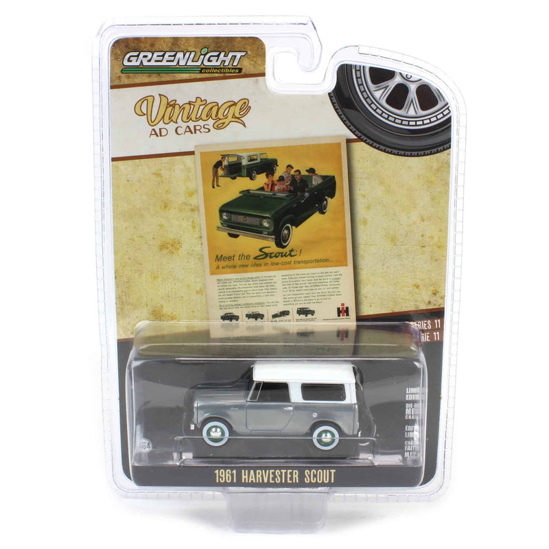 Raw Chase Unit ~ 1/64 1961 Harvester Scout “Meet the Scout!", Vintage Ad Cars Series 11