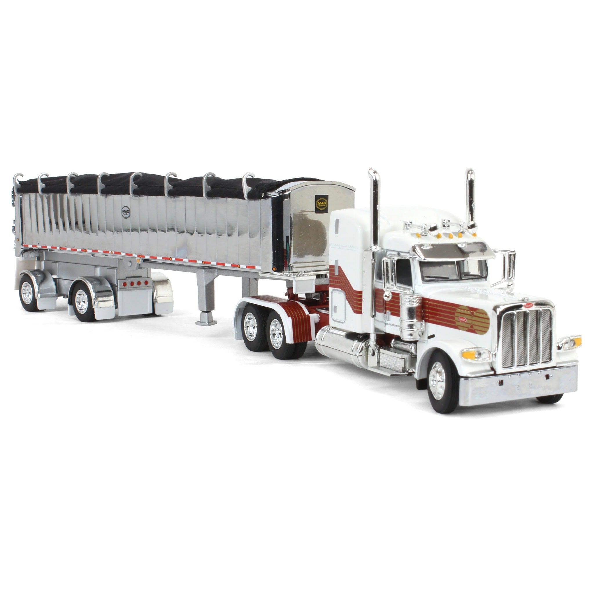 60-1936 DCP 1/64 Peterbilt 389 with MAC Coal End Dump Trailer