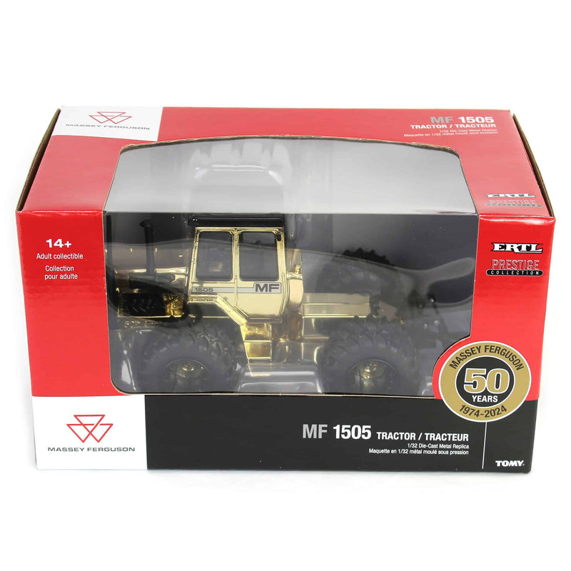 Gold Chrome Chase Unit ~ 1/32 Massey Ferguson 1505 Tractor, 50th Anniversary Edition, ERTL Prestige Collection