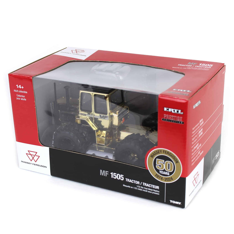 Gold Chrome Chase Unit ~ 1/32 Massey Ferguson 1505 Tractor, 50th Anniversary Edition, ERTL Prestige Collection